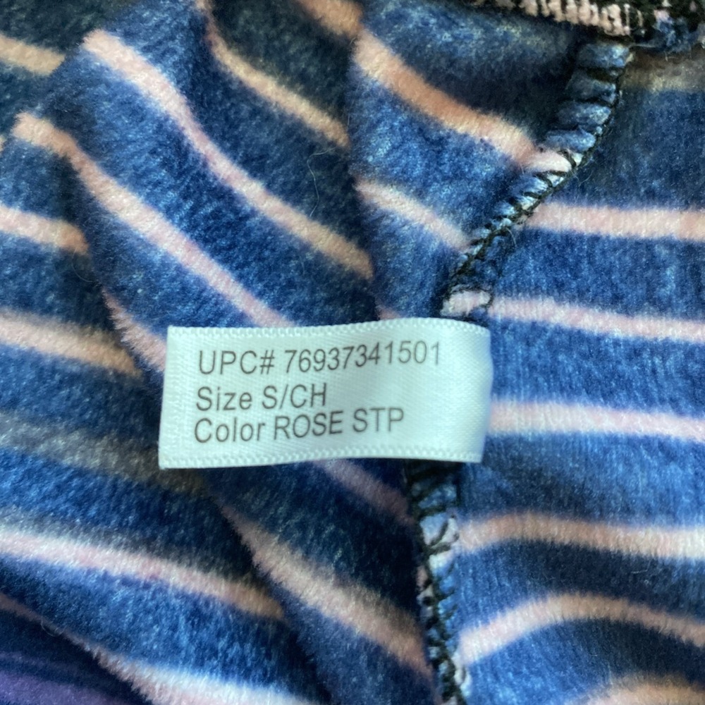 Cuddl Duds 2 PAIR Lot Pajama Pants S Colorful Pink Blue Striped Cozycore Lounge - Picture 13 of 16
